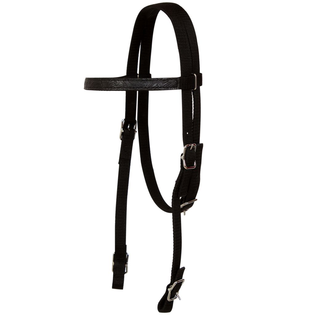 Western Saddle, Headstall&Breast Collar Real Leather 15" Black