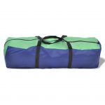 Camping Tent 6 Persons Navy Blue/Green