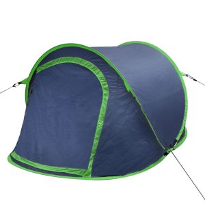 Pop-up Camping Tent 2 Persons Navy Blue / Green