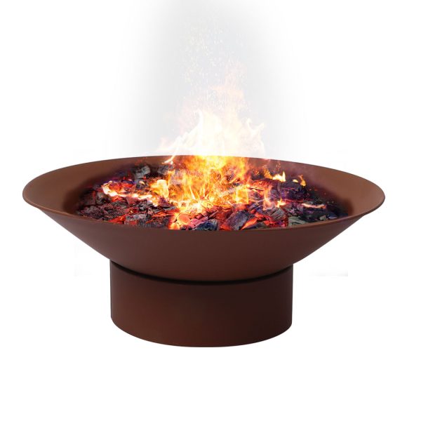 2 IN 1 Steel Fire Pit Firepit Pits Bowl Garden Outdoor Patio Fireplace Heater