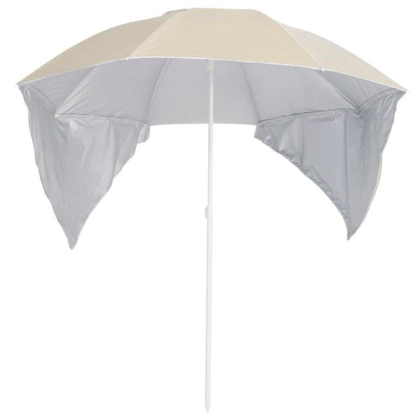 Beach Umbrella with Side Walls 215 cm