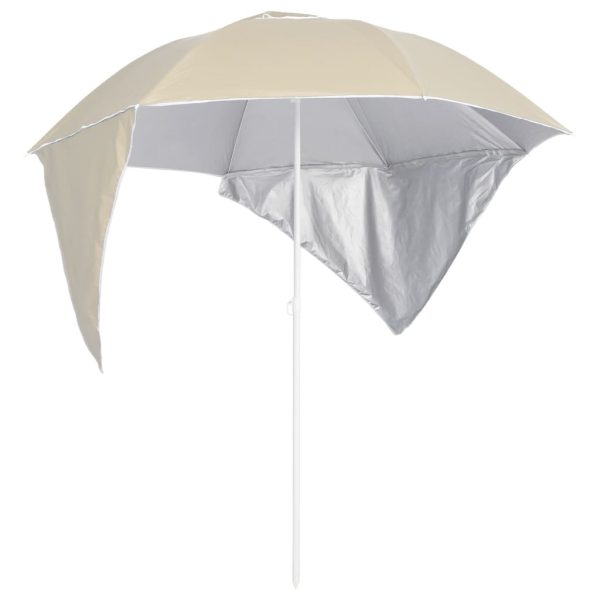 Beach Umbrella with Side Walls 215 cm