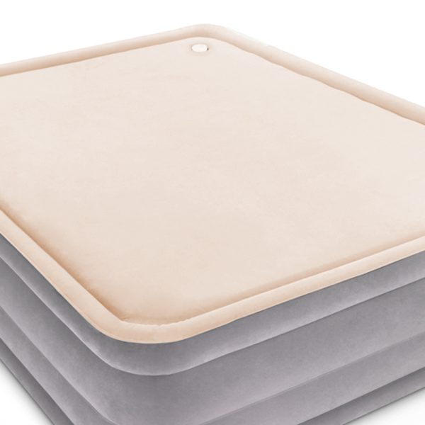 Queen Size Inflatable Air Mattress – Grey & Beige