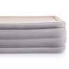 Queen Size Inflatable Air Mattress – Grey & Beige