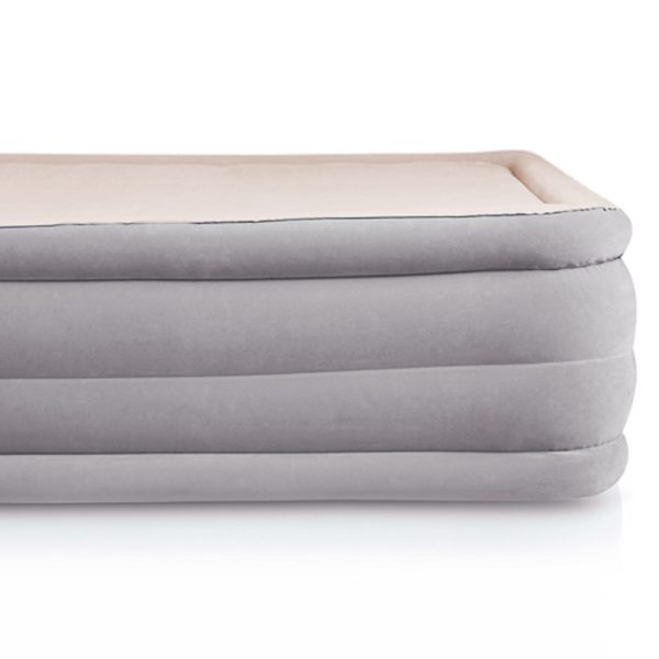 Queen Size Inflatable Air Mattress – Grey & Beige