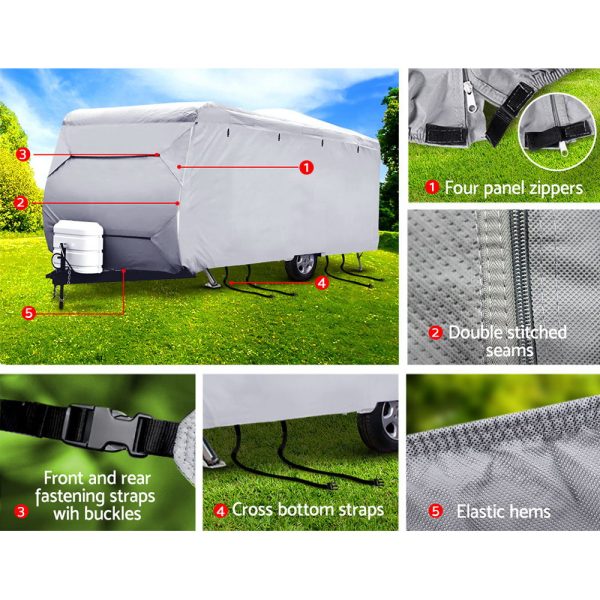 Weisshorn Caravan Cover Campervan 4 Layer UV Water Resistant – 22-24ft