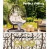 Gardeon Outdoor Hanging Swing Chair – Brown