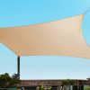 Instahut Sun Shade Sail Cloth Shadecloth Rectangle Heavy Duty Sand Canopy – 6×8 m
