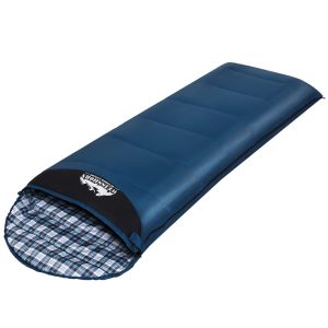 Weisshorn Sleeping Bag Single Camping Hiking Winter Thermal – Navy Blue