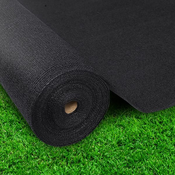 Instahut Shade Sail Cloth – Black, 1.83×50 m