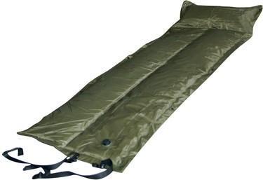 Trailblazer Self-Inflatable Foldable Air Mattress With Pillow – Olive Green