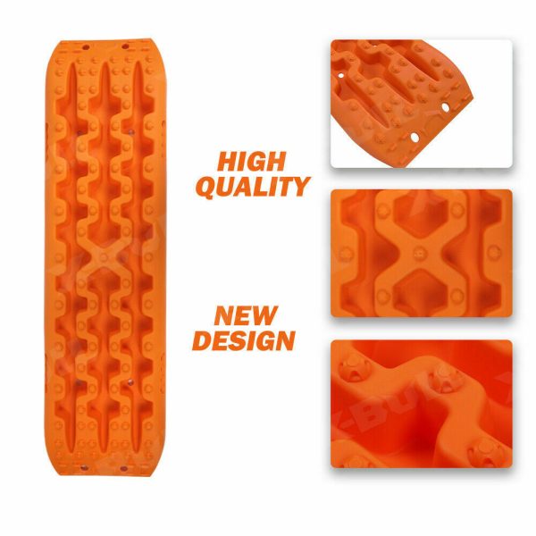X-BULL Recovery tracks Sand 2 Pairs 4PC10T 4WD Sand / Snow / Mud Off-road Gen 3.0 – Orange