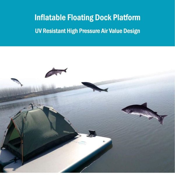 Inflatable Floating Fishing Dock Platform For Adults And Children – Standard Version