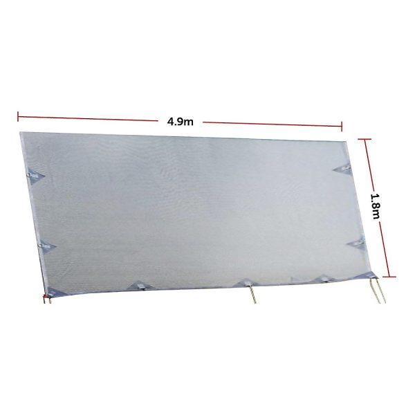 4.9m Caravan Privacy Screen Side Sunscreen Sun Shade for 17′ Roll Out Awning
