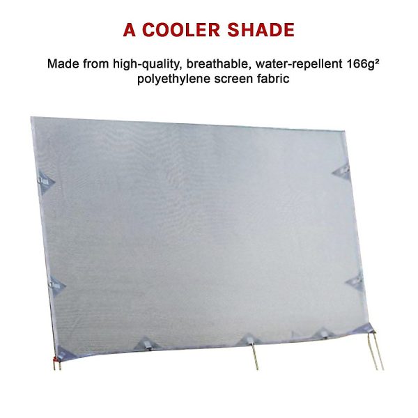 4.0m Caravan Privacy Screen Side Sunscreen Sun Shade for 14′ Roll Out Awning