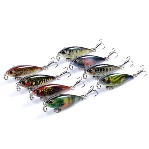 8x Popper Poppers 4.8cm Fishing Lure Lures Surface Tackle Fresh Saltwater