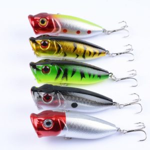 5X 6.5cm Popper Poppers Fishing Lure Lures Surface Tackle Fresh Saltwater
