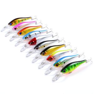10x Popper Minnow 10.2cm Fishing Lure Lures Surface Tackle Fresh Saltwater