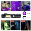 7 Modes Waterproof Rechargeable UV Light Flashlight Torch for Camping