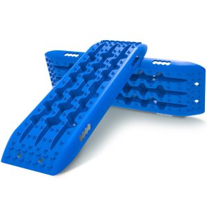 X-BULL KIT1 Recovery track Board Traction Sand trucks strap mounting 4x4 Sand Snow Car BLUE