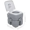 Portable Camping Toilet Grey 20+10 L