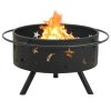 Fire Pit with Poker 76 cm XXL Steel