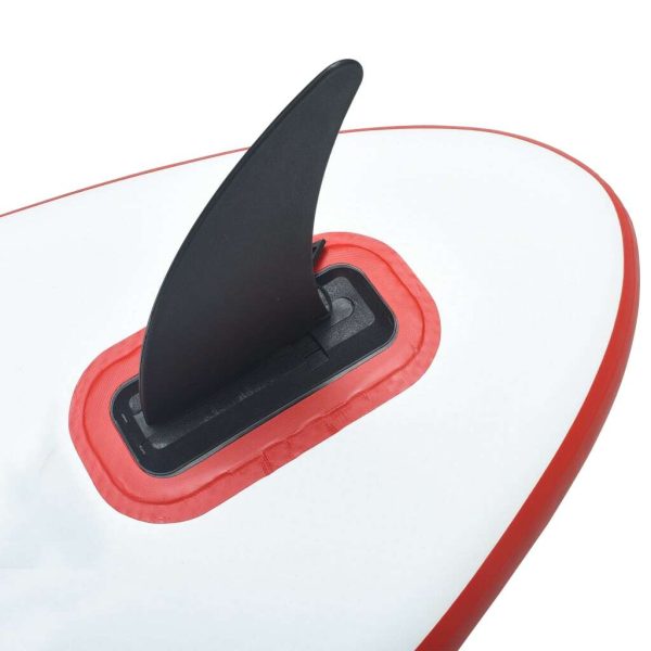 Center Fin for Stand Up Paddle Board 18.3×21.2 cm Plastic Black