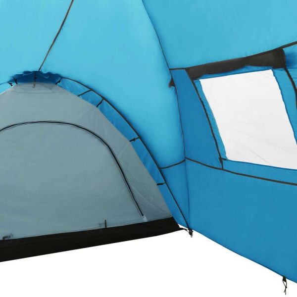 Camping Igloo Tent 650x240x190 cm 8 Person Blue