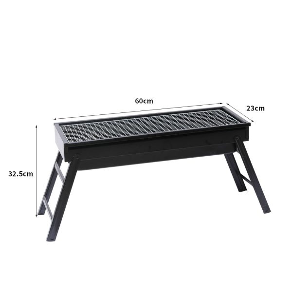 Charcoal BBQ Grill Protable Hibachi Barbecue Outdoor Foldable Camping Picnic Set