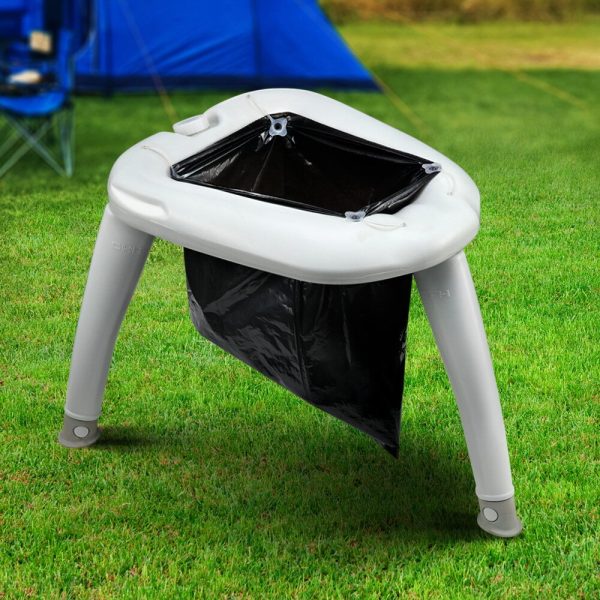 Portable Folding Toilet Camping Outdoor Caravan Plastic Bag