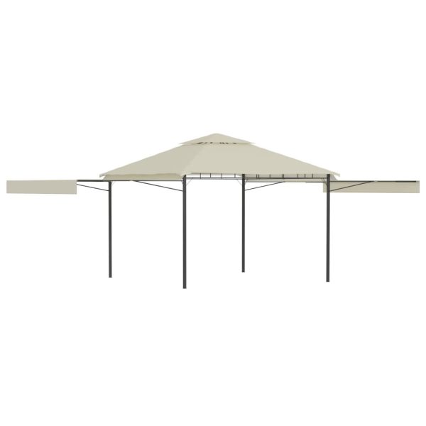 Gazebo with Double Extended Roofs 3x3x2.75 m 180 g/m