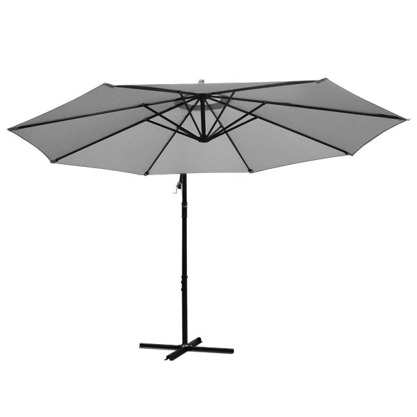 3M Cantilevered Outdoor Umbrella – Grey