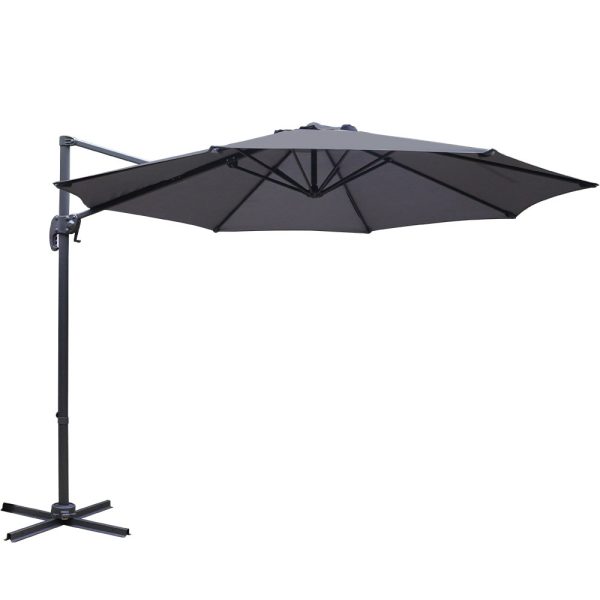 Roma Outdoor Umbrella – Charcoal