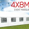 4×8 Outdoor event marquee – White